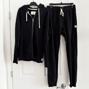 Reigning Champ Sweatsuit in Black, size Size